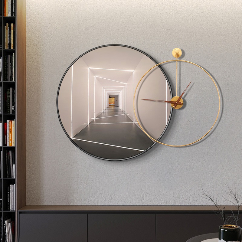 dong ho treo tuong khong so ket hop tranh