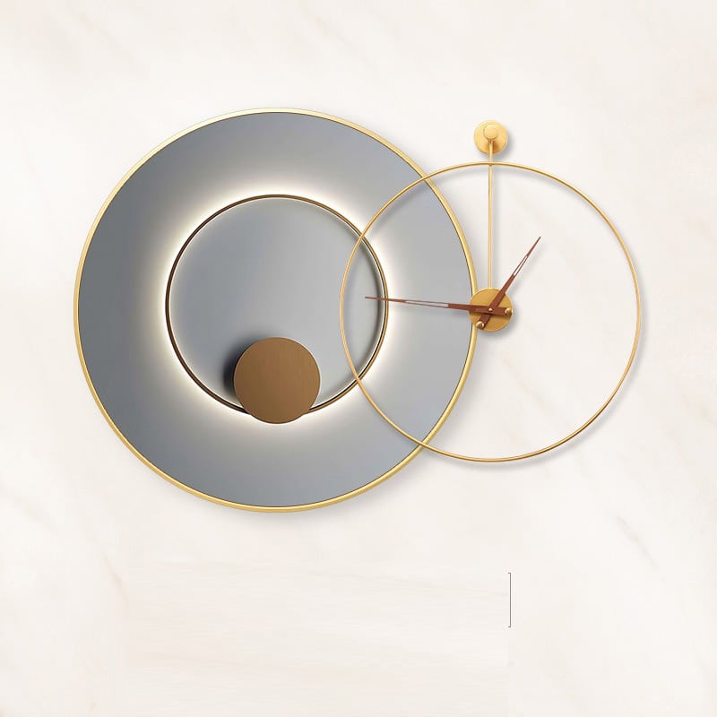 dong ho treo tuong khong so ket hop tranh