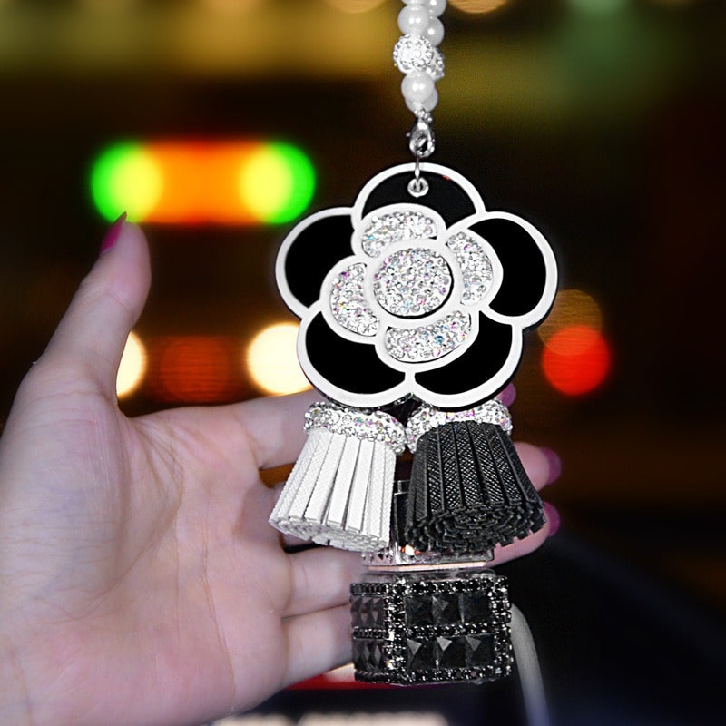 Khánh treo xe ô tô hoa trà Camellia