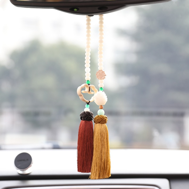 Dây treo oto hoa sen kết hợp bồ đề