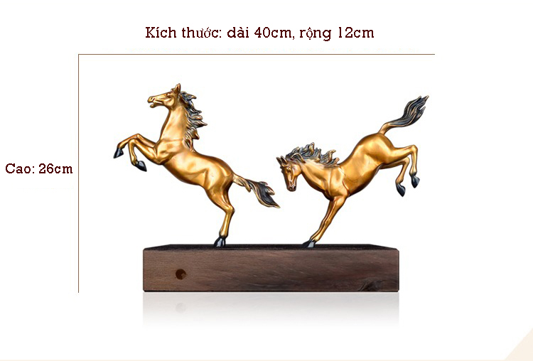 Tượng song mã bằng đồng