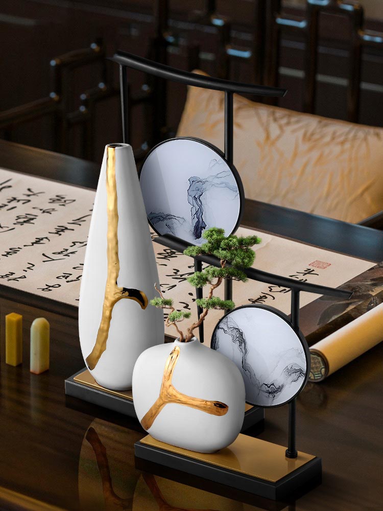Bình hoa gốm sứ nghệ thuật trang trí bàn trà