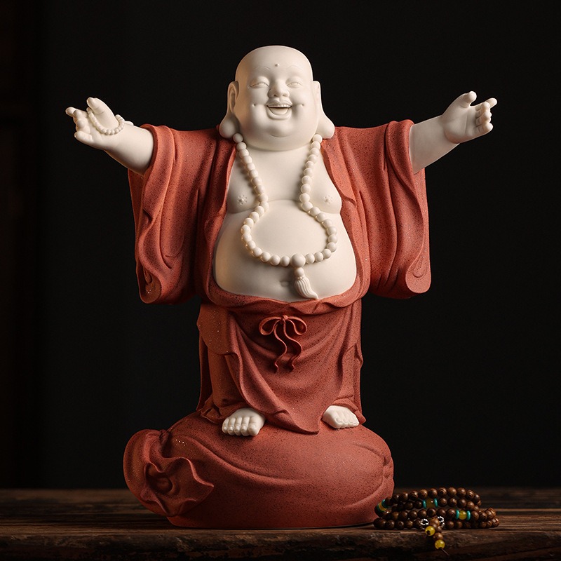 Tượng Phật Di Lặc bằng gốm CD2037